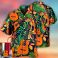 Tropical Guitar Various Custom Photo Hawaiian Shirt Pattern View For Relaxed Warm Weather Outfits