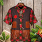 Vintage Christmas Santa Cowboy Hawaiian Shirt For Poolside Relaxation And Sunny Getaways