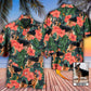 Tropical German Shepherd Custom Photo Hawaiian Shirt For Poolside Relaxation And Sunny Getaways