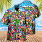 Floral Funny Cow Farm Hawaiian Shirt For Coastal Adventures And Warm Weather Wear