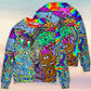 Hippie Cat Abstract Mind Sweater For Free Spirited Outfits Holidays And Everyday Comfort