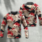 Gothic Skull Rose Raven Hoodie For Gothic Inspired Travel Casual Style And Gift Giving