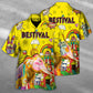 Colorful Music Festival Hawaiian Shirt Summer Design Detail For Beach Days