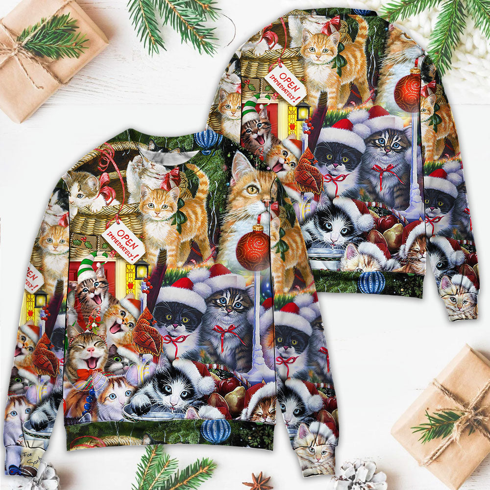 Christmas Cat Xmas Sweater For Holiday Travel Winter Outings And Cheerful Gift Giving
