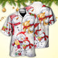 Watercolor Snowman Romantic Christmas Hawaiian Shirt For Coastal Adventures And Warm Weather Wear