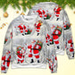 Christmas Santa Always With You Sweater For Festive Events Weekend Outings And Comfortable Winter Style