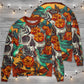 Floral Skull With Hummingbird Sweater For Casual Wear Parties And Thoughtful Gifting