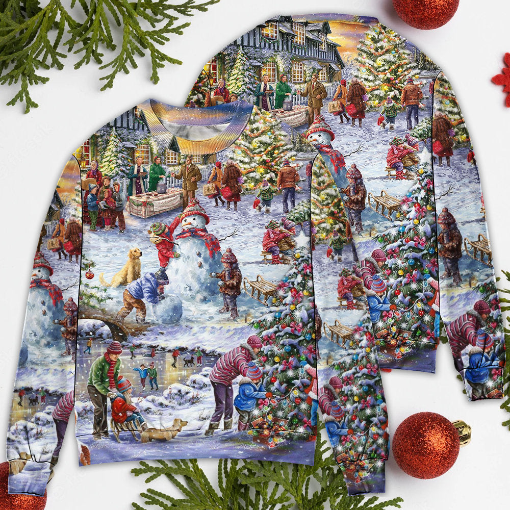 Christmas Winter Holiday Santa Sweater For Festive Parties Family Photos And Comfortable Seasonal Wear