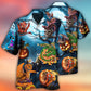 Dark Dragon Halloween Pumpkin Sky Hawaiian Shirt For Warm Weather Adventures And Everyday Comfort