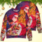 Christmas Santa Story Light Sweater For Holiday Parties Family Gatherings And Seasonal Gift Giving