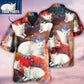Cat Various Custom Photo Hawaiian Shirt Design View For Casual Summer Styling