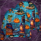 Halloween Owl Witch Night Sky Sweater For Art Fans Travel Parties And Distinctive Casual Style