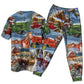 Farmhouse Christmas Happiness Short Sleeve Pajamas Set For Holiday Bedtime And Cozy Home Wear