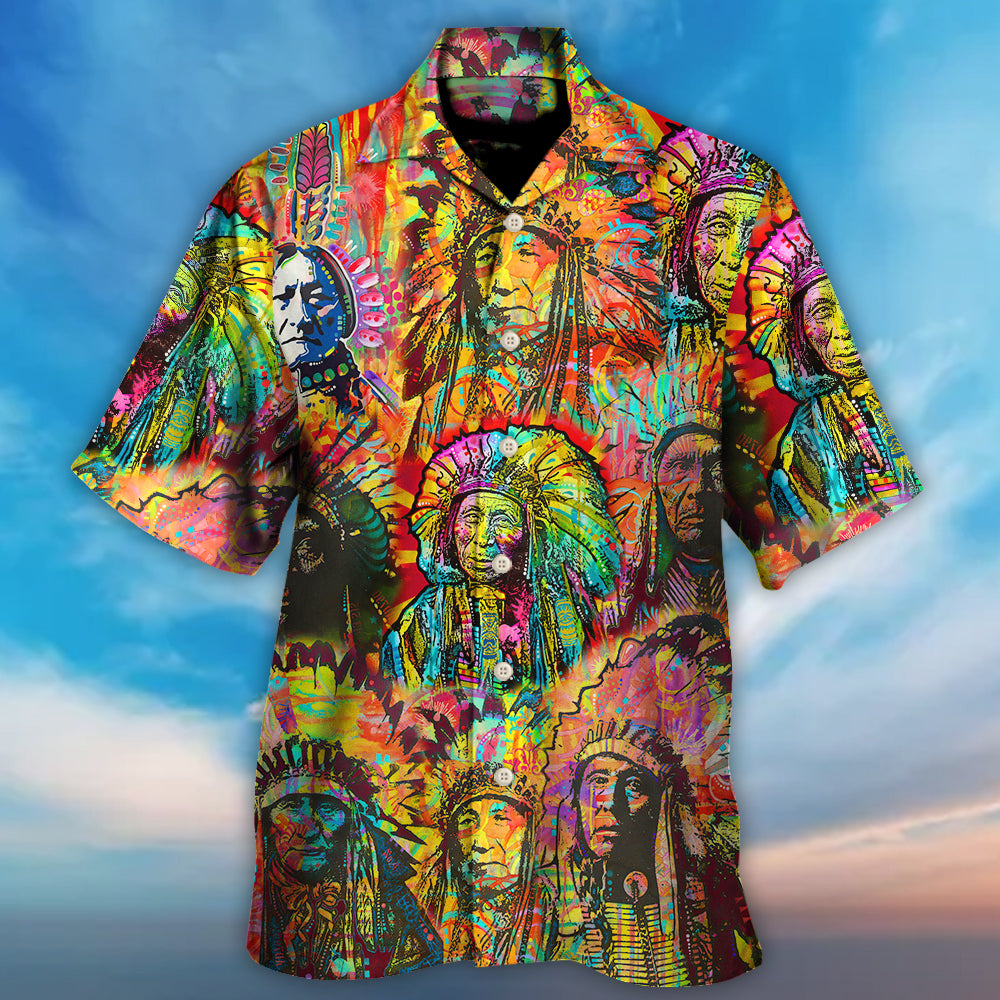 Bohemian American DNA Hawaiian Shirt For Resort Getaways And Comfortable Summer Activities