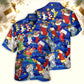 Festive Socks Christmas Tree Hawaiian Shirt Detailed Pattern View For Outdoor Gatherings