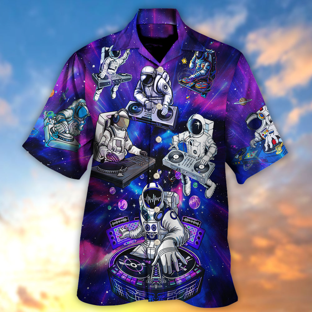 Galaxy DJ Stage Hawaiian Shirt Resort Outfit View For Resort Wear