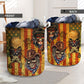 Skull Cowboy America Retro Laundry Basket For Nursery Dorm And Home Storage