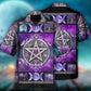 Witch Creative Pattern Hawaiian Shirt Tropical Styling View For Resort Wear