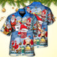 Christmas Santa Hawaiian Shirt Design View For Vacation Style