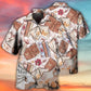 Floral Butterfly Book Hawaiian Shirt Pattern Detail For Vacation Travel And Daily Wear