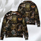 Steampunk Cat Magic Theme Sweater For Outdoor Activities Weekend Trips And Relaxed Everyday Outfits