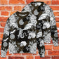Flying Dragon Skull Gothic Sweater For Art Fans Travel Parties And Distinctive Casual Style