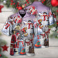Snowman Christmas Buil Gift Hawaiian Shirt For Beach Parties And Weekend Getaways