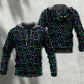 Cute Neon Kitten Glow Hoodie For Everyday Wear Outdoor Adventures And Comfortable Style