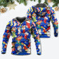 Christmas Tree Socks Season Joy Hoodie For Christmas Events Holiday Travel And Comfortable Casual Outfits