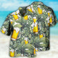 Craft Beer Hops Brew Hawaiian Shirt Collar And Front View For Outdoor Gatherings