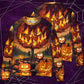 Halloween Pumpkin Wild Fantasy Sweater For Art Fans Travel Parties And Distinctive Casual Style