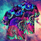 Neon Octopus Sea Hawaiian Shirt Pattern View For Relaxed Warm Weather Outfits