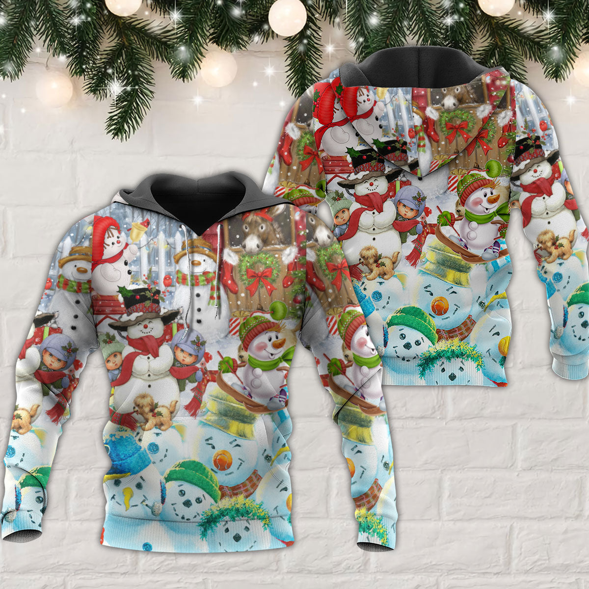 Winter Farm Snowman Holiday Hoodie For Holiday Vacations Winter Events And Everyday Comfort