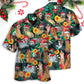 Festive Christmas Dog Santa Hawaiian Shirt Relaxed Style View For Weekend Trips