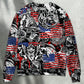 Viking Independence Day Warrior And Wolf Sweater For Historical Events Travel And Comfortable Everyday Wear