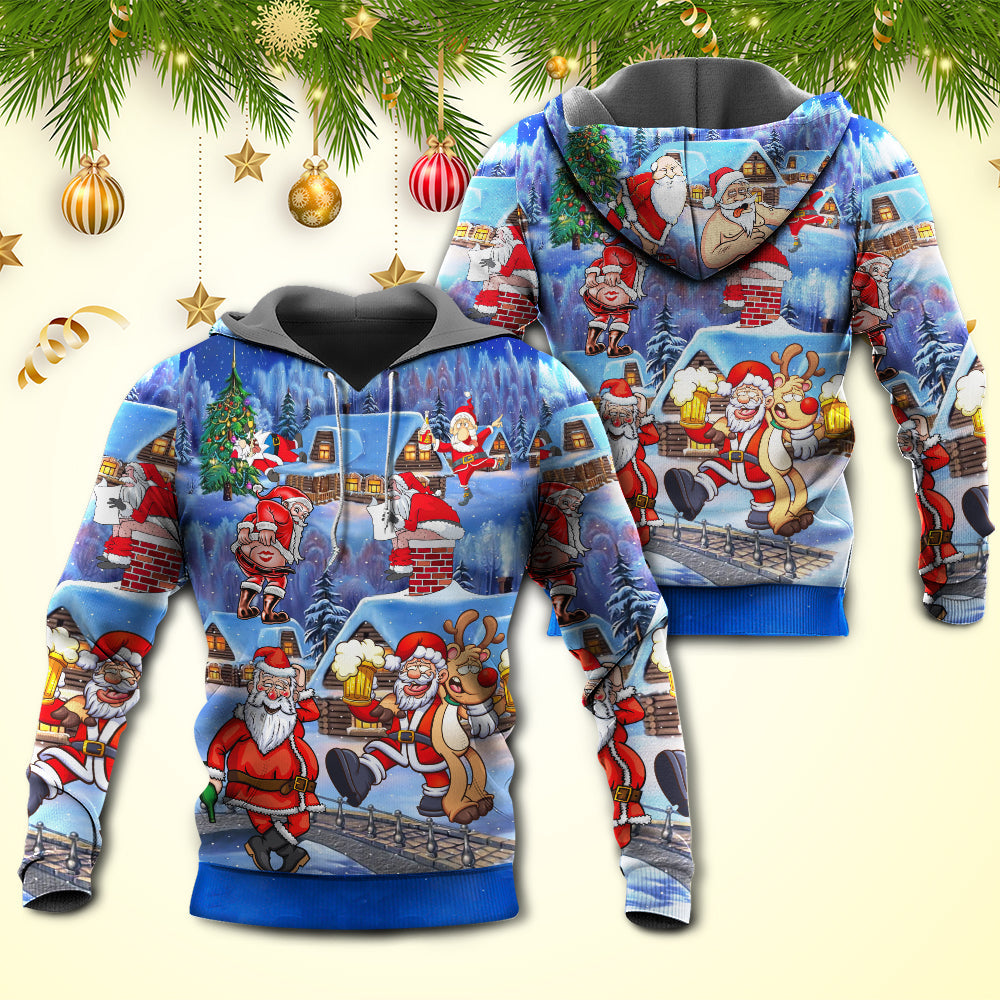 Christmas Santa Beer Joy Hoodie For Holiday Vacations Winter Events And Everyday Comfort