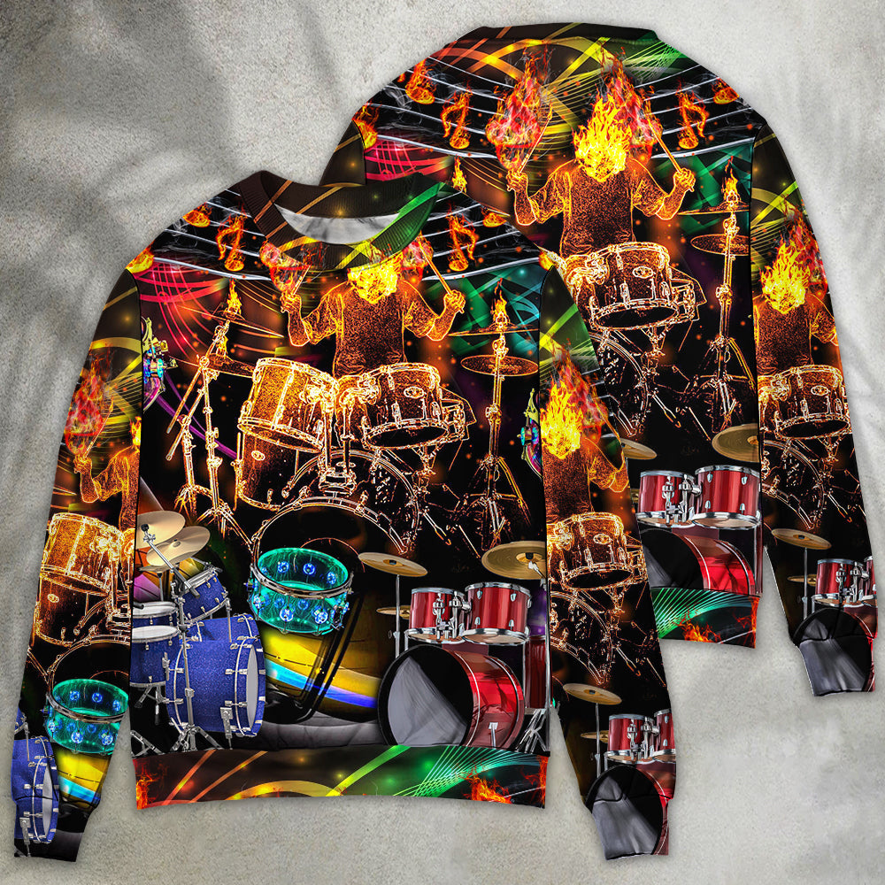 Drum Is My Colorful Light Sweater For Rehearsals Weekend Outings And Expressive Casual Styling