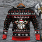 White Red Viking Valhalla Hoodie For Norse Heritage Style Outdoor Events And Comfortable Layering