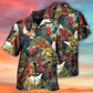 Retro Chicken Farm Background Hawaiian Shirt For Poolside Relaxation And Sunny Getaways