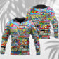 Hippie Colorful Van Peace Hoodie For Peaceful Casual Style Weekend Travel And Comfort
