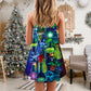 Chemistry Magic Real Science Christmas V-Neck Sleeveless Cami Dress For Festive Events And Casual Summer Styling