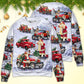 Christmas Santa Red Truck Funny Gift Sweater For Holiday Travel Winter Outings And Cheerful Gift Giving