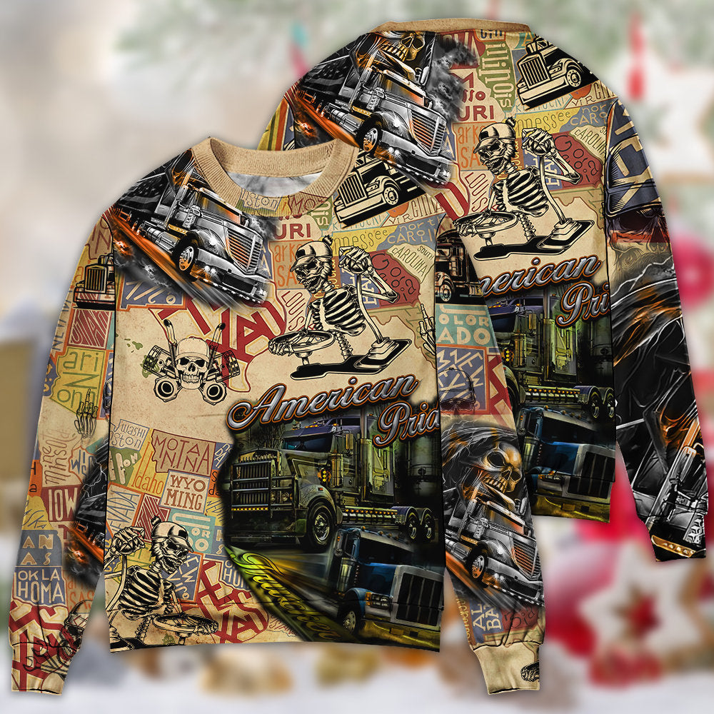 Christmas Retro Dear Santa Truck Sweater For Family Gatherings Winter Travel And Everyday Seasonal Comfort