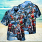 Festive Christmas Driving Town Hawaiian Shirt For Beach Parties And Weekend Getaways