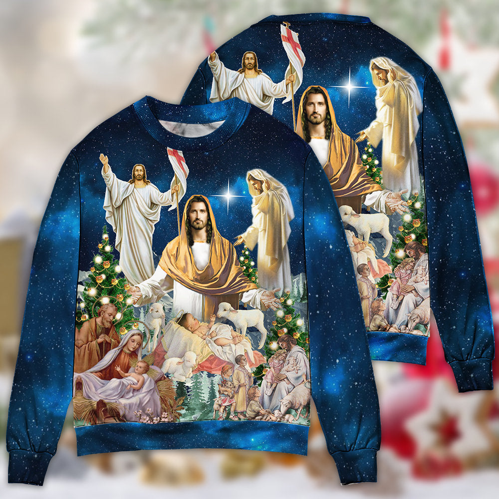 Christmas Miracle Night Faith Sweater For Festive Events Weekend Outings And Comfortable Winter Style