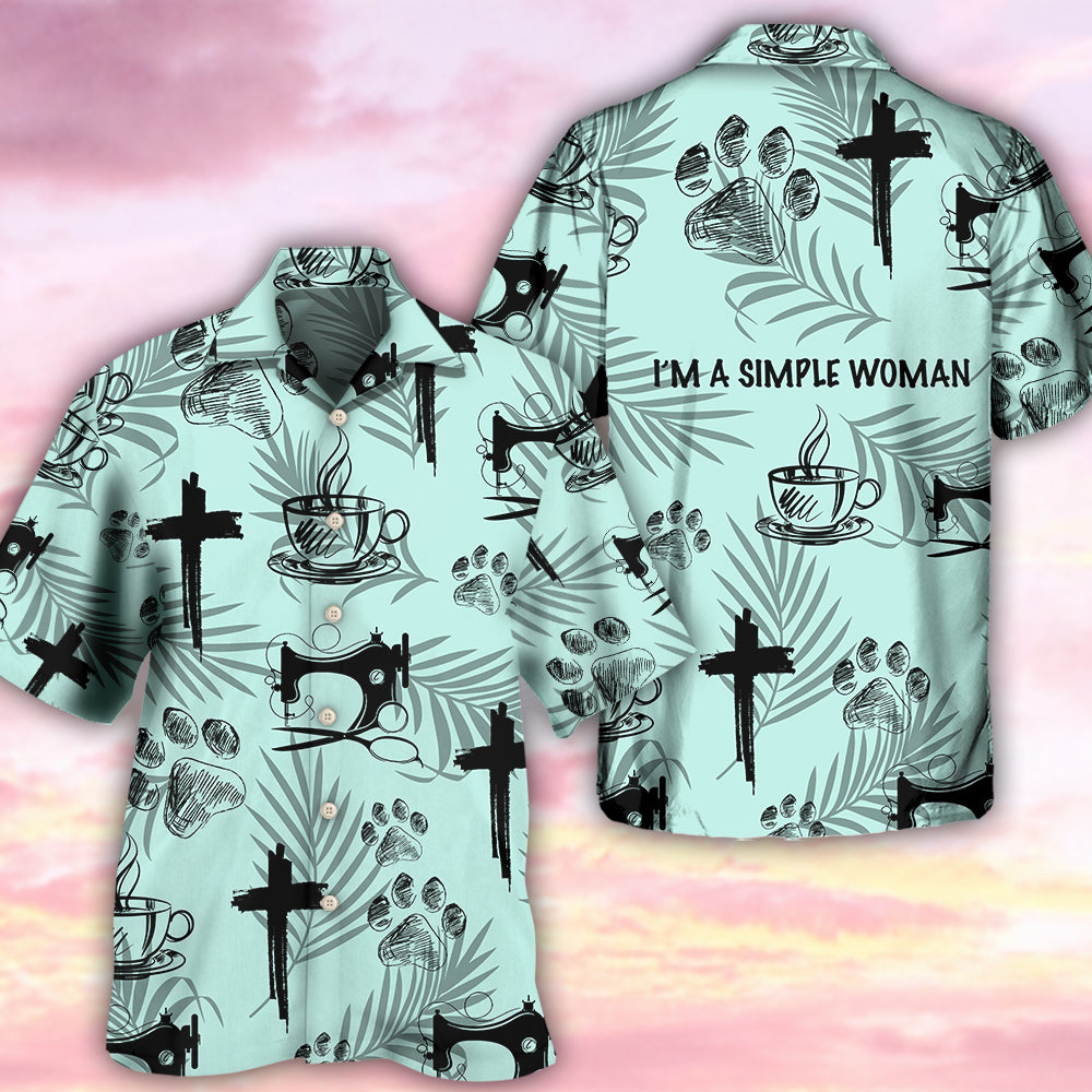 Coffee Faith Dog Sewing Hawaiian Shirt For Resort Getaways And Comfortable Summer Activities