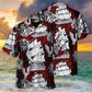 Vintage Ship Sailing Old Anchor Sea Hawaiian Shirt Pattern Detail For Vacation Travel And Daily Wear