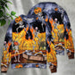 Halloween Skeleton Pumpkin Party Sweater For Fantasy Fans Casual Outings And Weekend Adventures