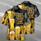 Happy Beer Drinking Hawaiian Shirt For Resort Getaways And Comfortable Summer Activities