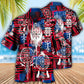 Norse Warrior Independence Day Compass Vegvisir Hawaiian Shirt Design Detail For Sunny Adventures And Casual Wear